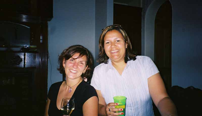 Me and Karen at the rugby party, Melbourne, VIC